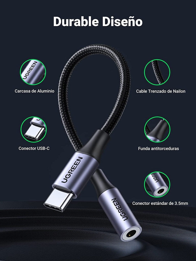 ADAPTADOR USB-C a JACK UGREEN